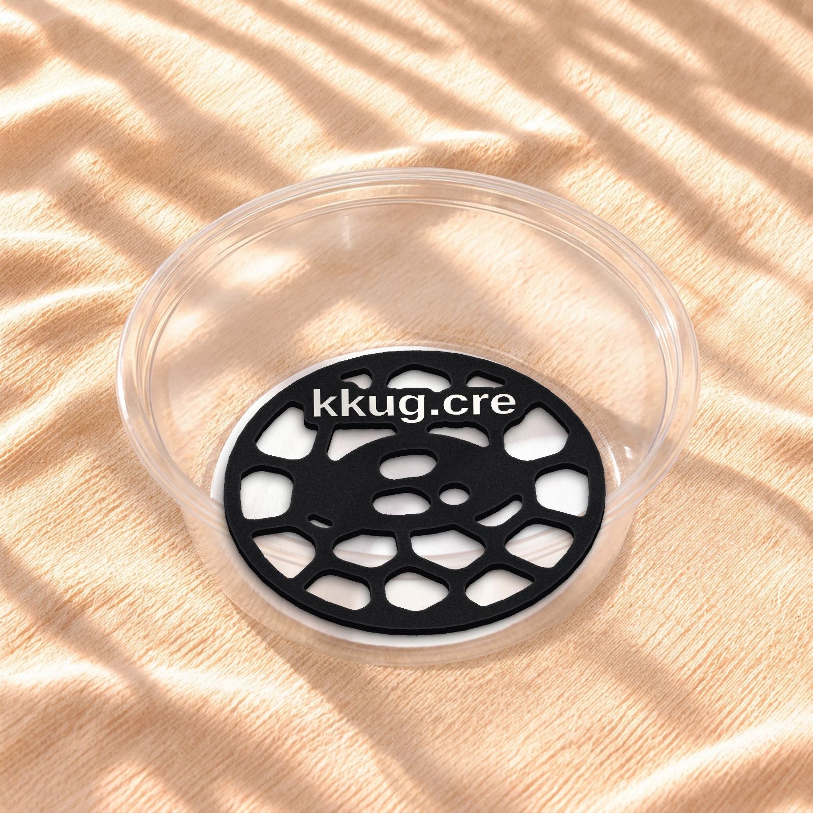 Okrągła płytka Pebble Plate w małym okrągłym pojemniku